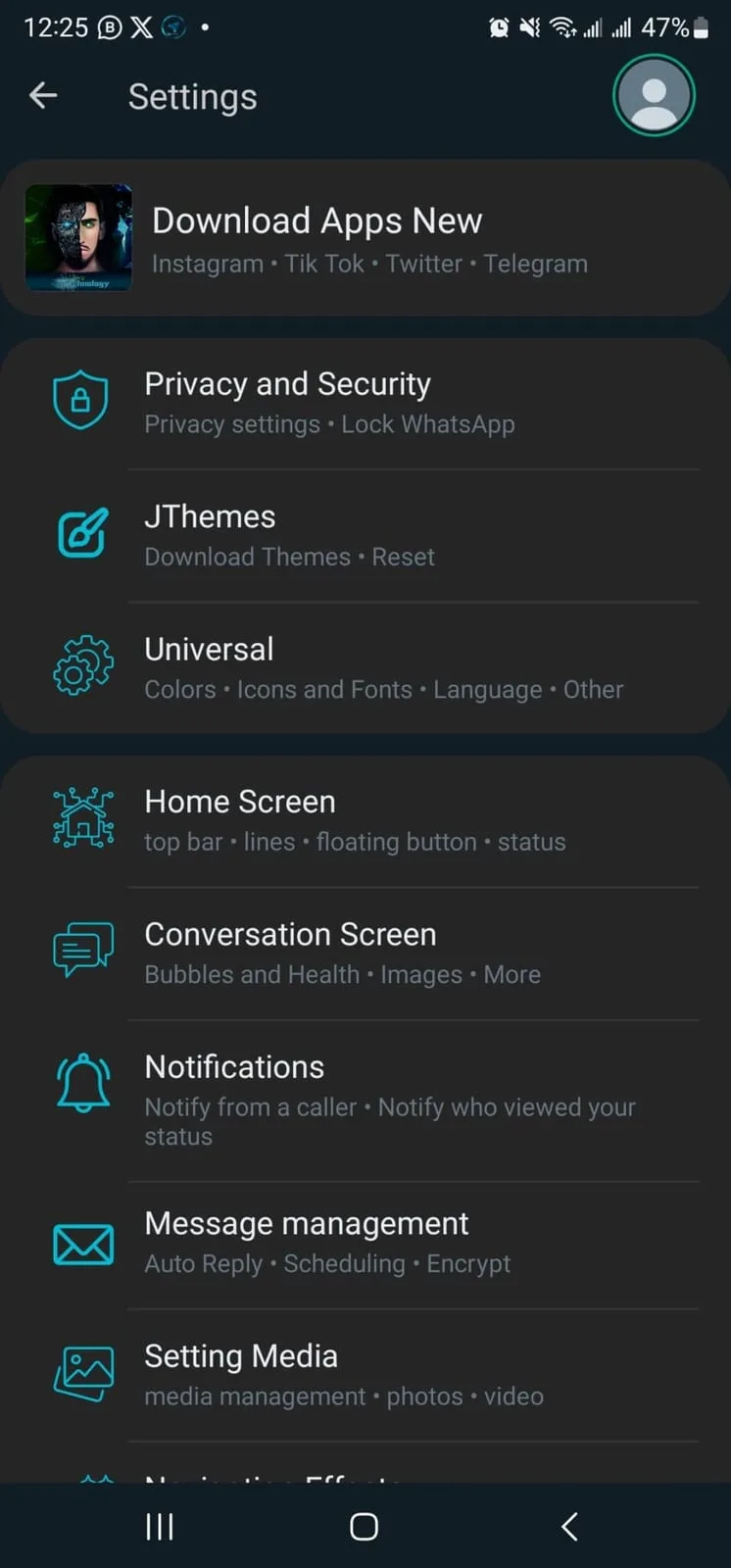 JTWhatsApp screenshot 1